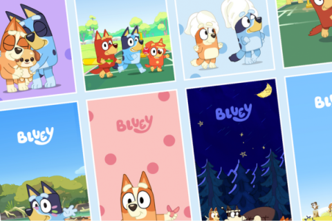 Bluey character mobile wallpapers