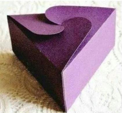 pie wedge table treat gift box