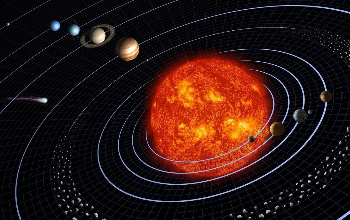 solar system picture from Pixabay